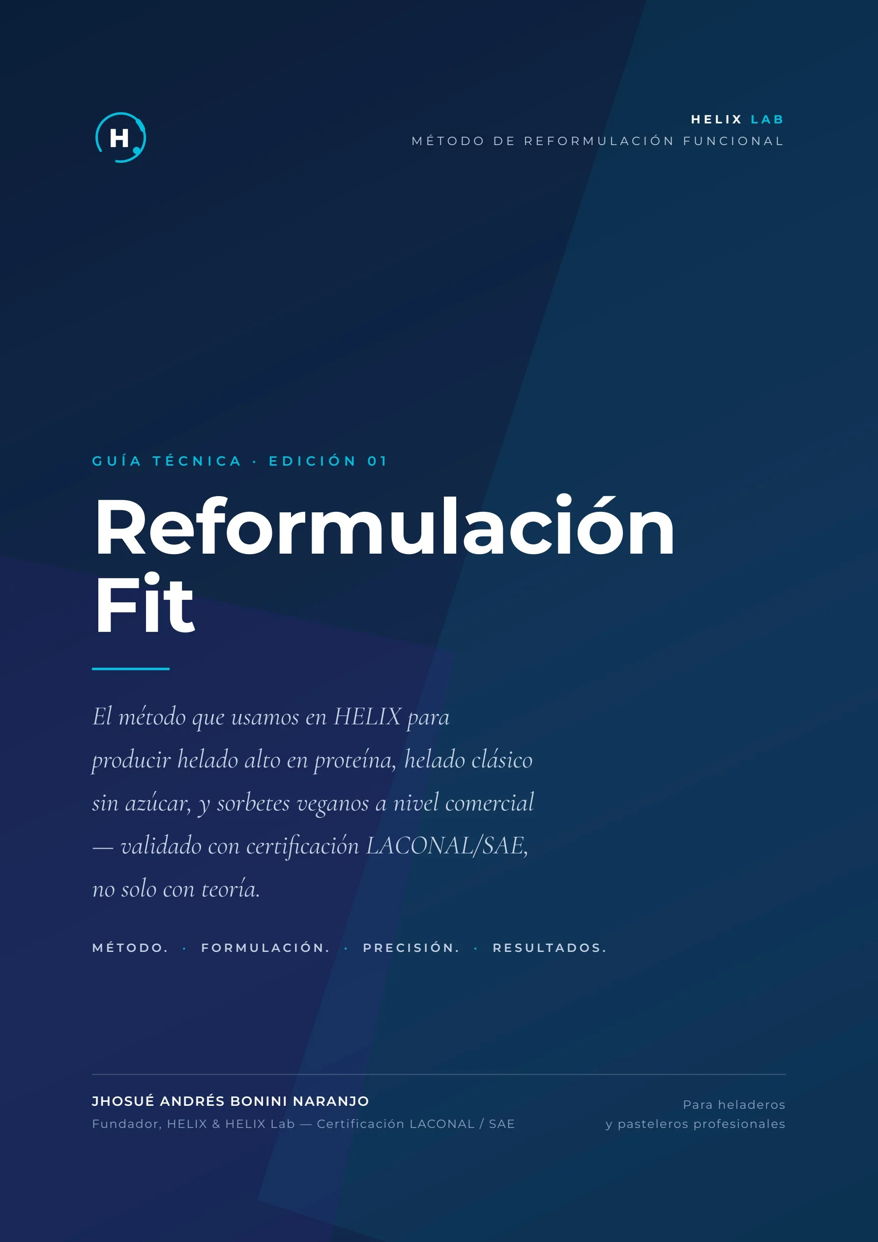 Portada del ebook Reformulación Fit de HELIX Lab